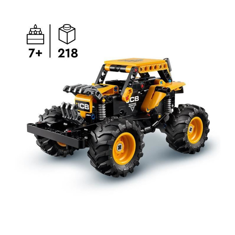 LEGO Technic 42199 Monster Jam DIGatron Pull-Back Truck Model for Boys