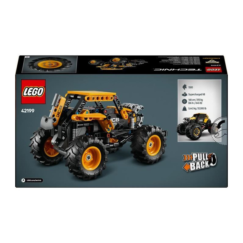LEGO Technic 42199 Monster Jam DIGatron Pull-Back Truck Model for Boys