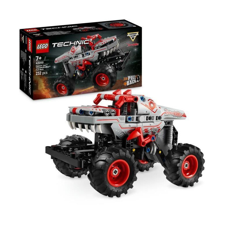 LEGO Technic 42200 Monster Jam ThunderROARus Pull Back Dinosaur Truck
