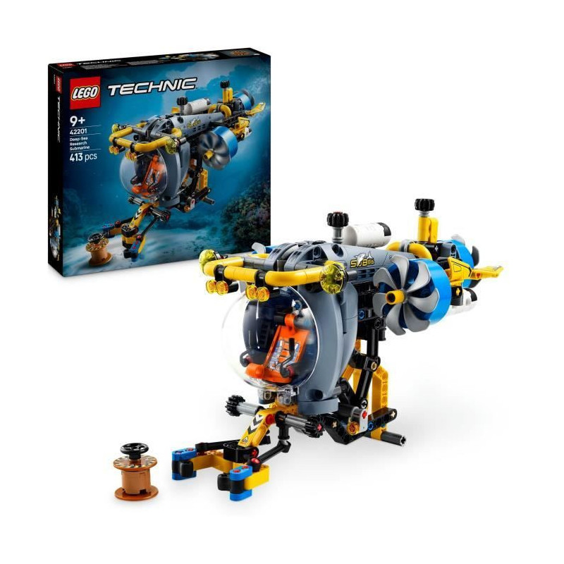 LEGO Technic 42201 Deep Sea Research Submarine - Building Set for Ages
