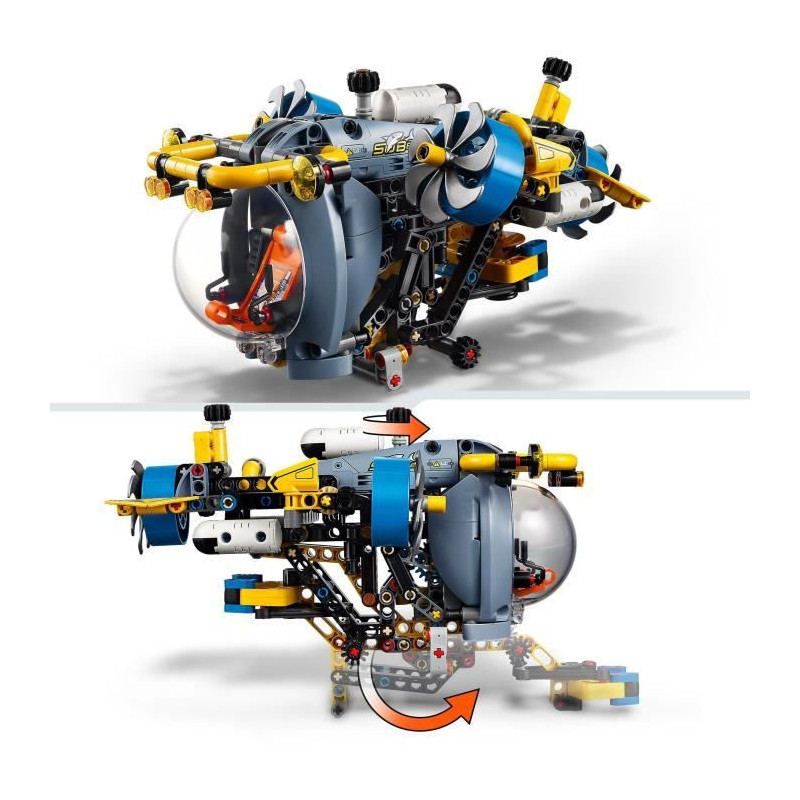 LEGO Technic 42201 Deep Sea Research Submarine - Building Set for Ages