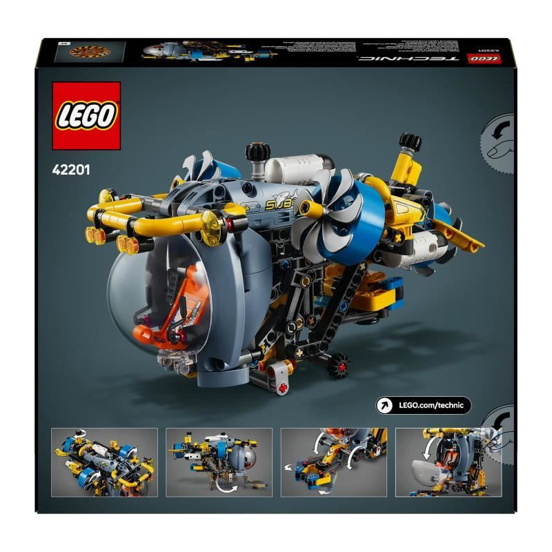 LEGO Technic 42201 Deep Sea Research Submarine - Building Set for Ages