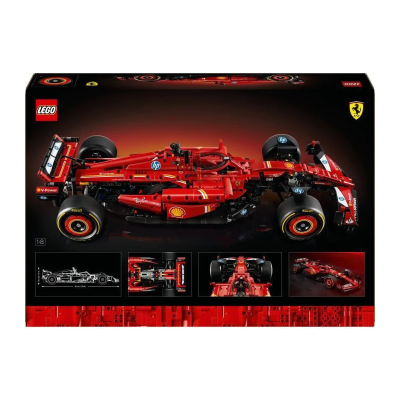 LEGO Technic 42207 F1 Ferrari SF-24 - Collector's car with V6 engine f