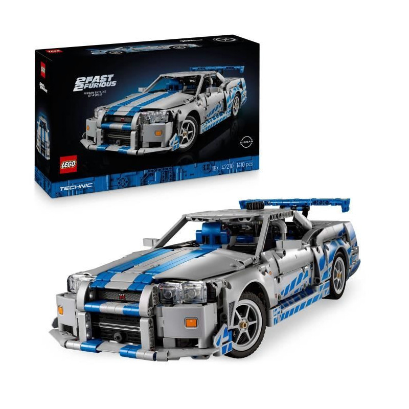 LEGO Technic 42210 Nissan Skyline GT-R (R34) 2 Fast 2 Furious Car - Ad