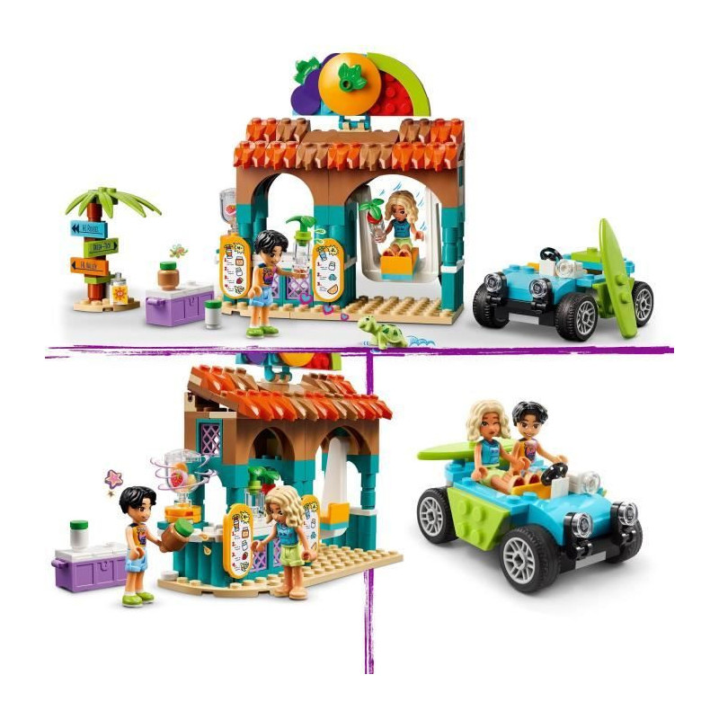 LEGO Friends 42625 Beach Smoothie Bar - Drinks Set for Girls and Boys