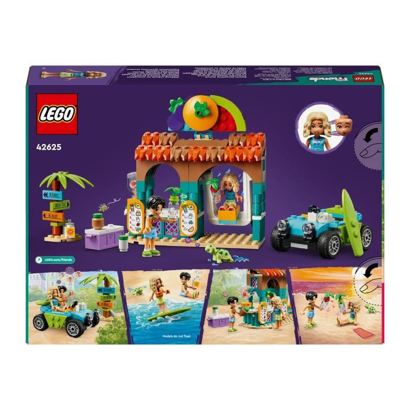 LEGO Friends 42625 Beach Smoothie Bar - Drinks Set for Girls and Boys