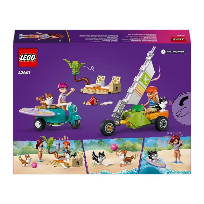 LEGO Friends 42641 Surfing Dogs and Scooter Adventures - Interactive T