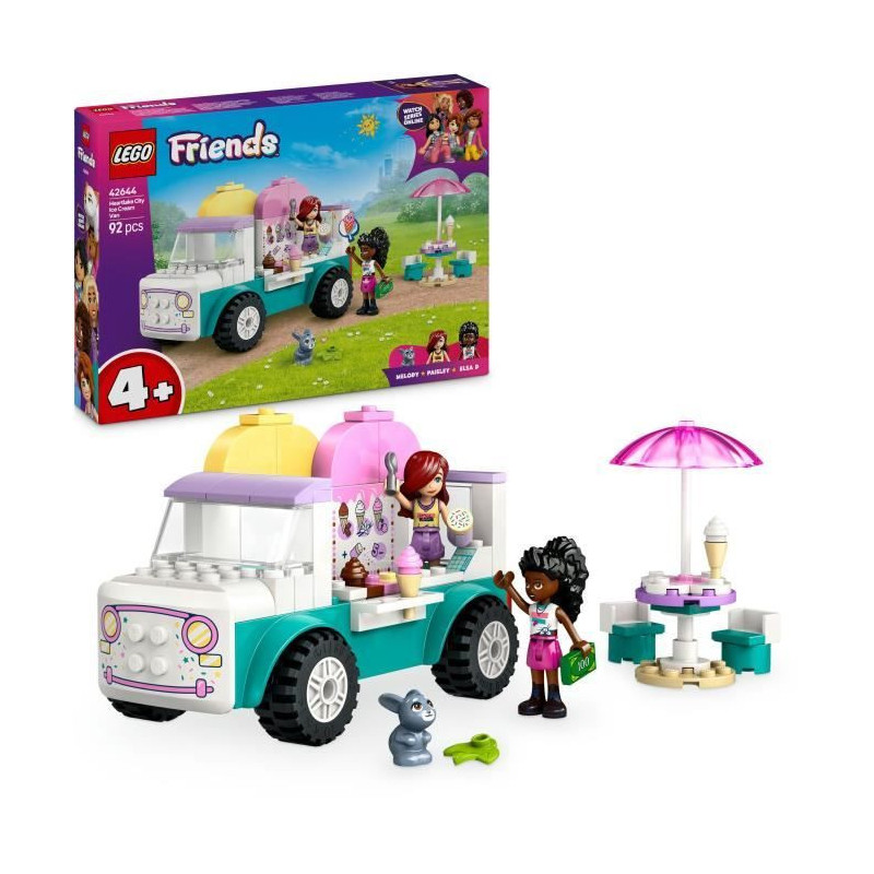 LEGO Friends 42644 Heartlake Ice Cream Truck - Building Toy for Ages 4