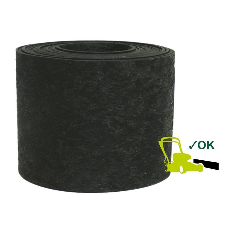 Recycled rubber garden edging - GARDEN ID Eco Border - 5 m H13 cm - In