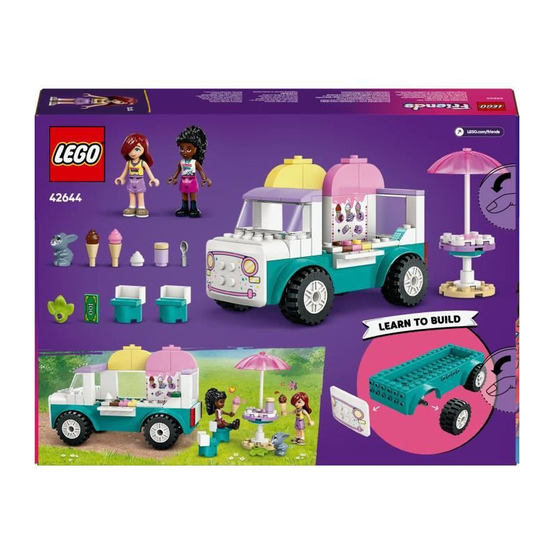 LEGO Friends 42644 Heartlake Ice Cream Truck - Building Toy for Ages 4