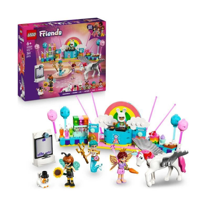 LEGO Friends 42661 Unicorn and Fairy Dress-Up Party - Playset for Girl