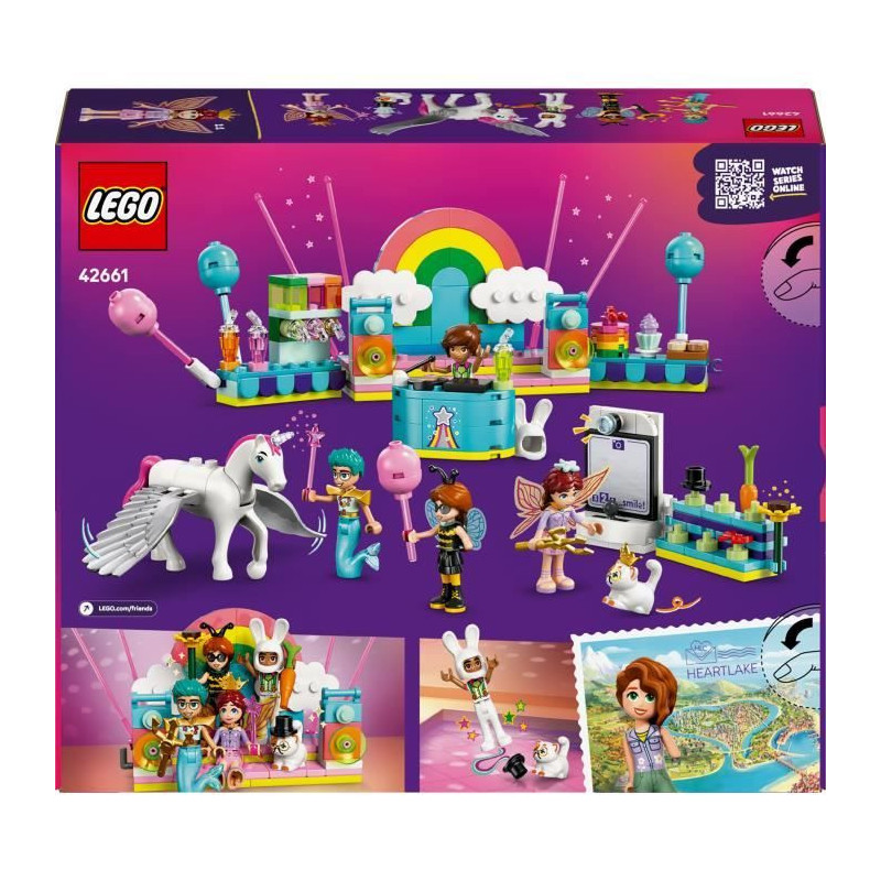 LEGO Friends 42661 Unicorn and Fairy Dress-Up Party - Playset for Girl