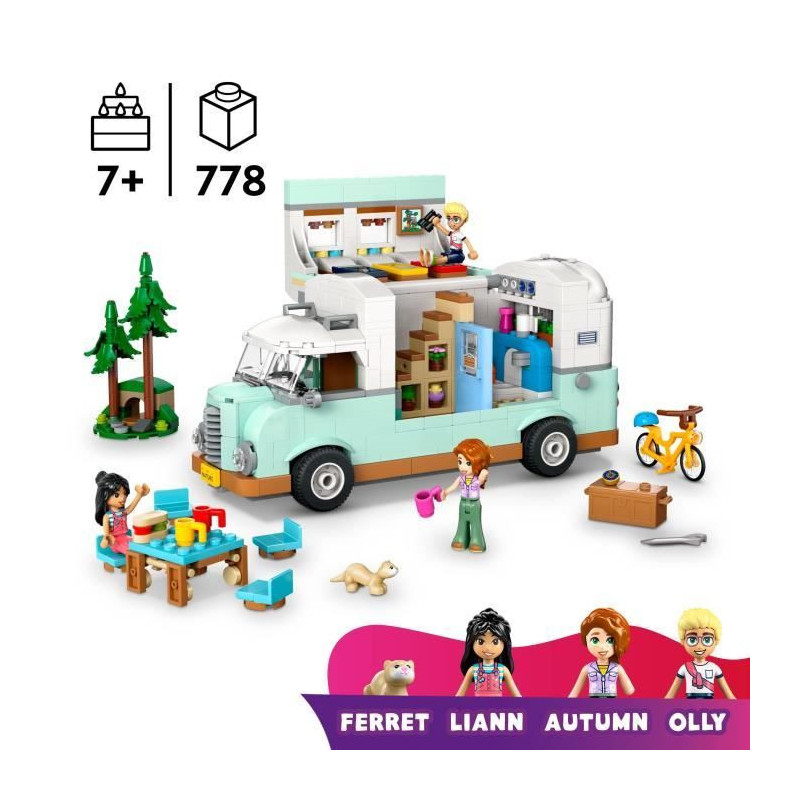 LEGO Friends 42663 Friendship Camper Van - Building Toy for Girls Aged