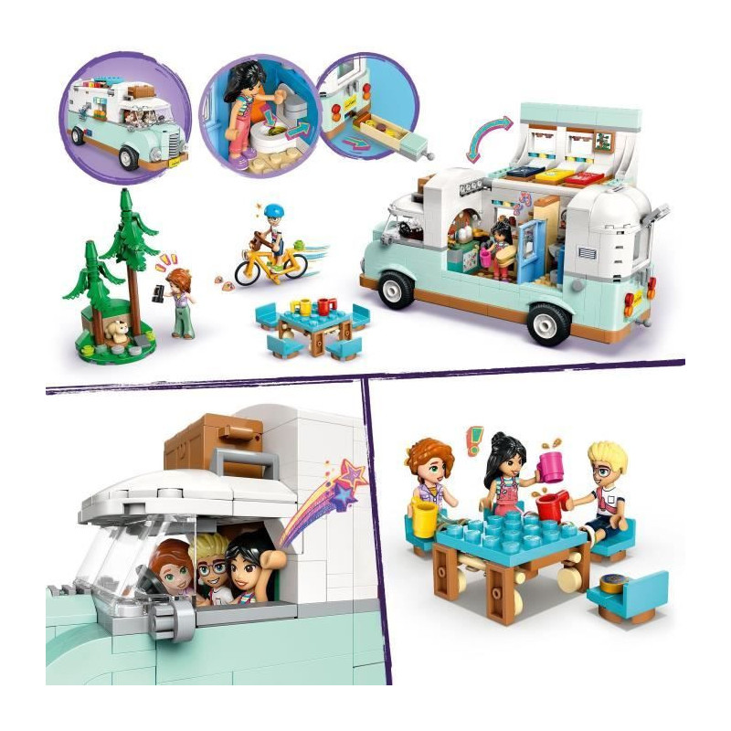 LEGO Friends 42663 Friendship Camper Van - Building Toy for Girls Aged