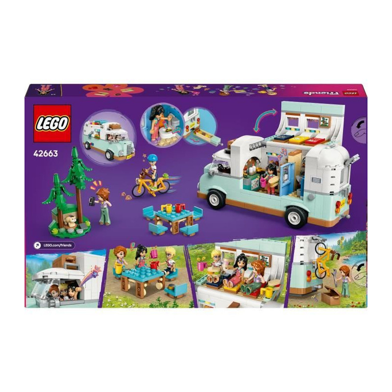 LEGO Friends 42663 Friendship Camper Van - Building Toy for Girls Aged
