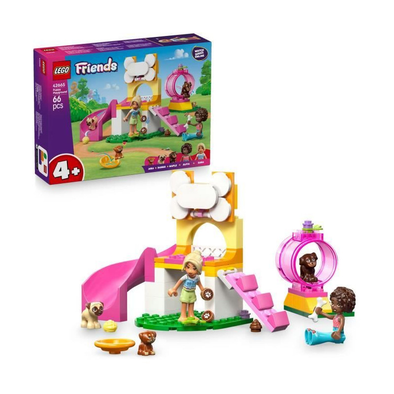 LEGO Friends 42665 Puppy Playground - Creative Playset for 4 Year Old