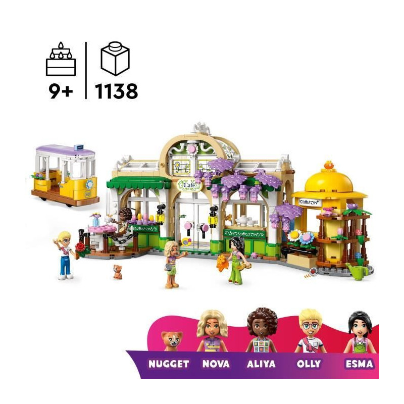 LEGO Friends 42671 Plant Cafe and Flower Stand - Building Set for Girl