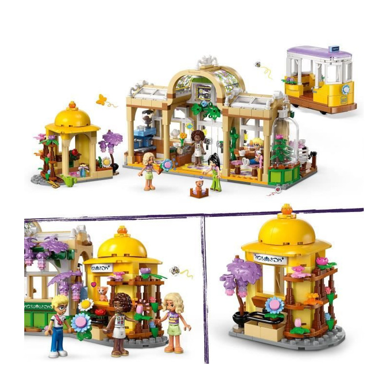 LEGO Friends 42671 Plant Cafe and Flower Stand - Building Set for Girl