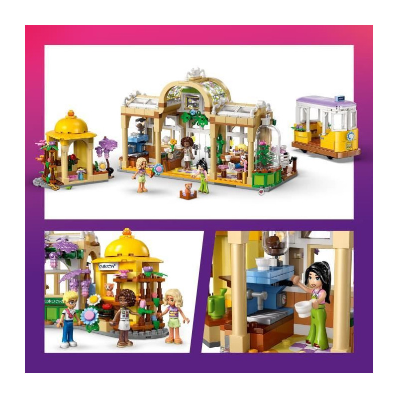 LEGO Friends 42671 Plant Cafe and Flower Stand - Building Set for Girl