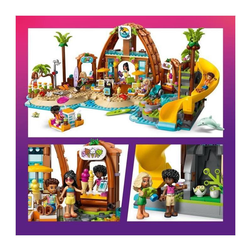 LEGO Friends 42673 Beach Resort Vacation - Building Set for Girls Ages