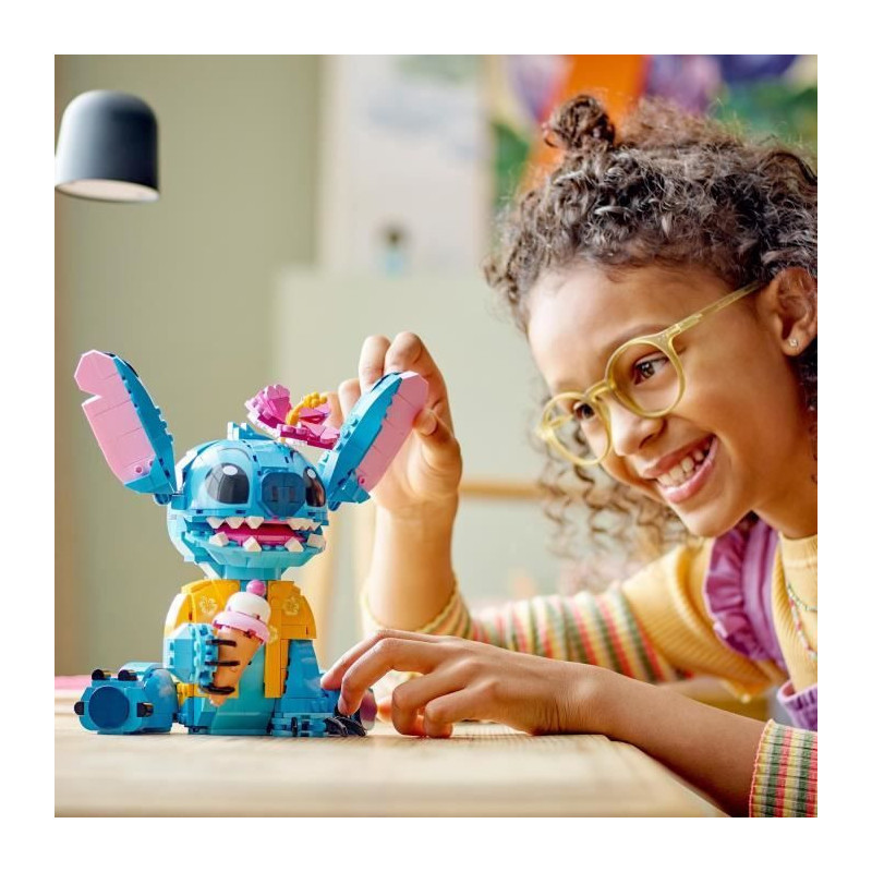 LEGO | Disney 43249 Stitch, Building Set for Kids, Ice Cream Cone and
