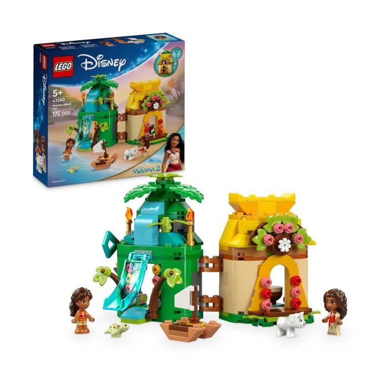 LEGO | Disney 43260 Moana's Island Mini-Doll House Building Set