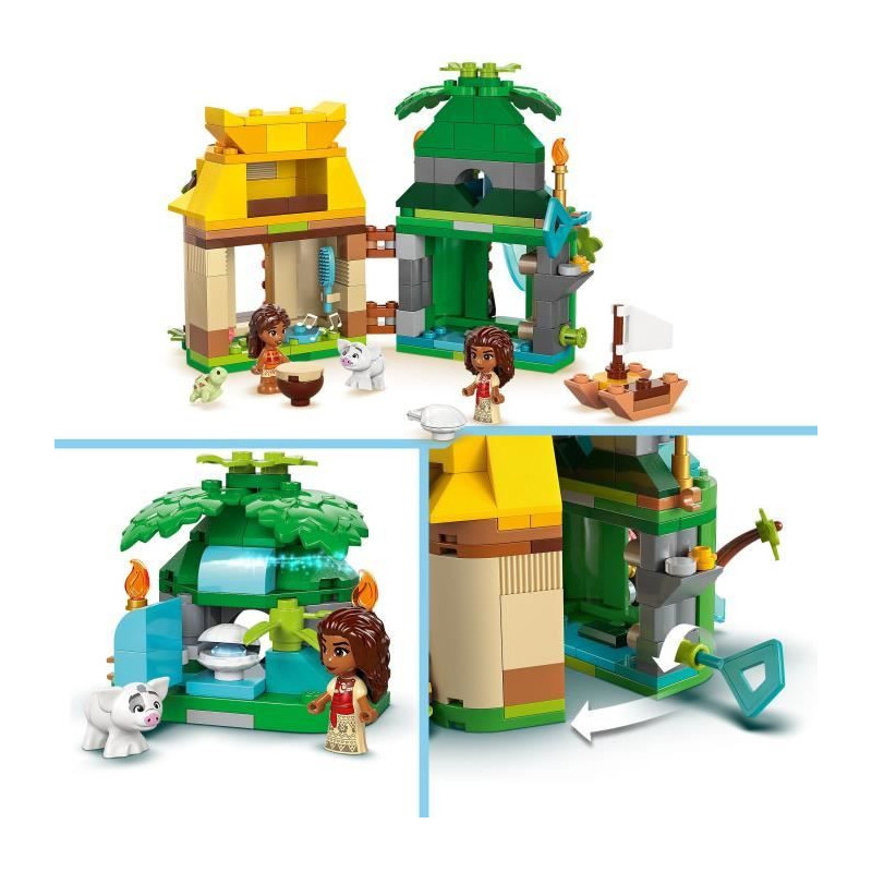 LEGO | Disney 43260 Moana's Island Mini-Doll House Building Set