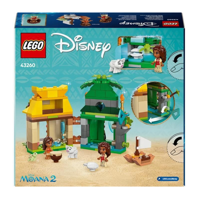 LEGO | Disney 43260 Moana's Island Mini-Doll House Building Set