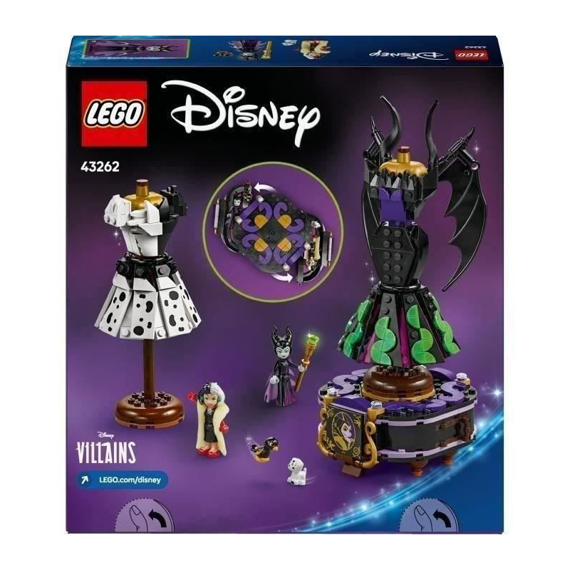 LEGO | Disney Villains 43262 Maleficent and Cruella De Vil Dresses - G