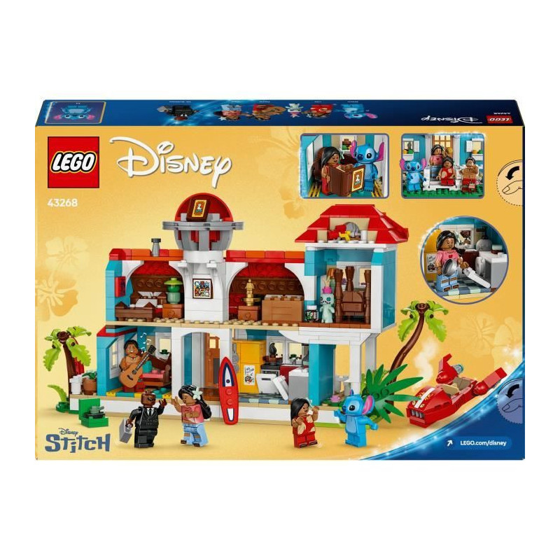 LEGO | Disney Lilo & Stitch's Beach House, Building Set for Kids and F