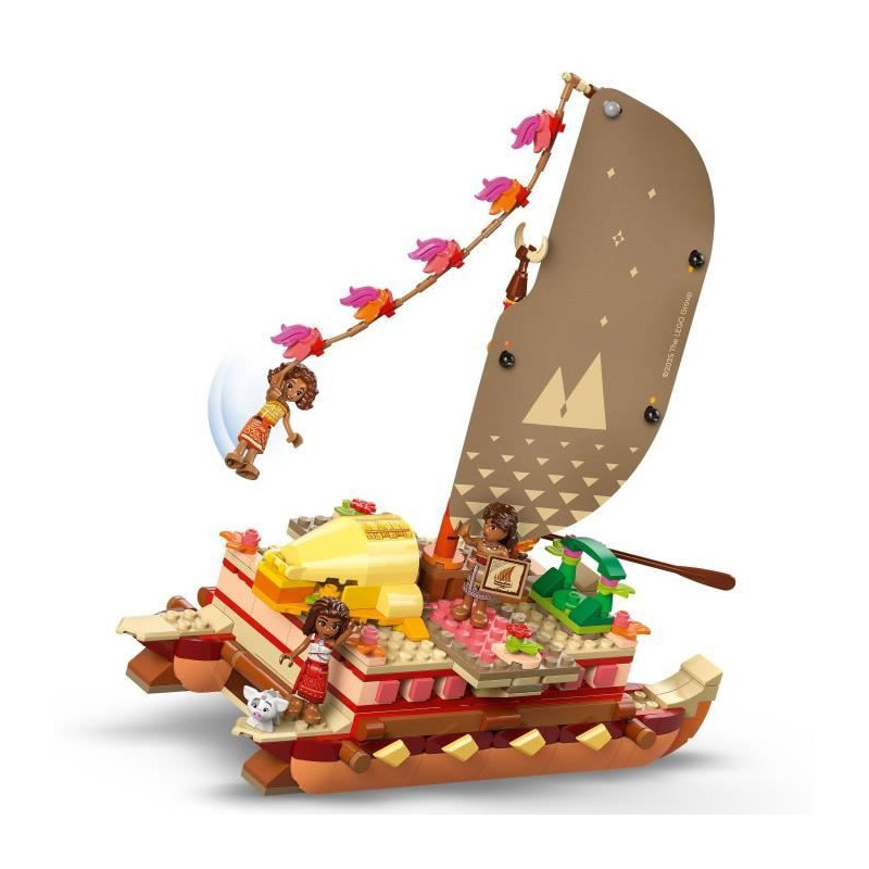 LEGO | Disney 43270 Moana's Adventure Ship - Building Toy and Gift for