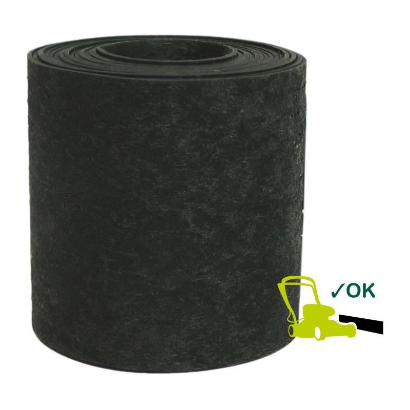 Recycled rubber garden edging - GARDEN ID Eco Border - 5 m H20 cm - In