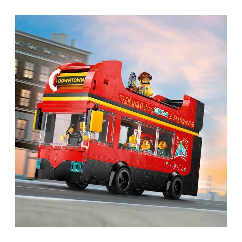 LEGO City 60407 Red Double-Decker Bus, Toy Bus, Vehicle for Kids Ages