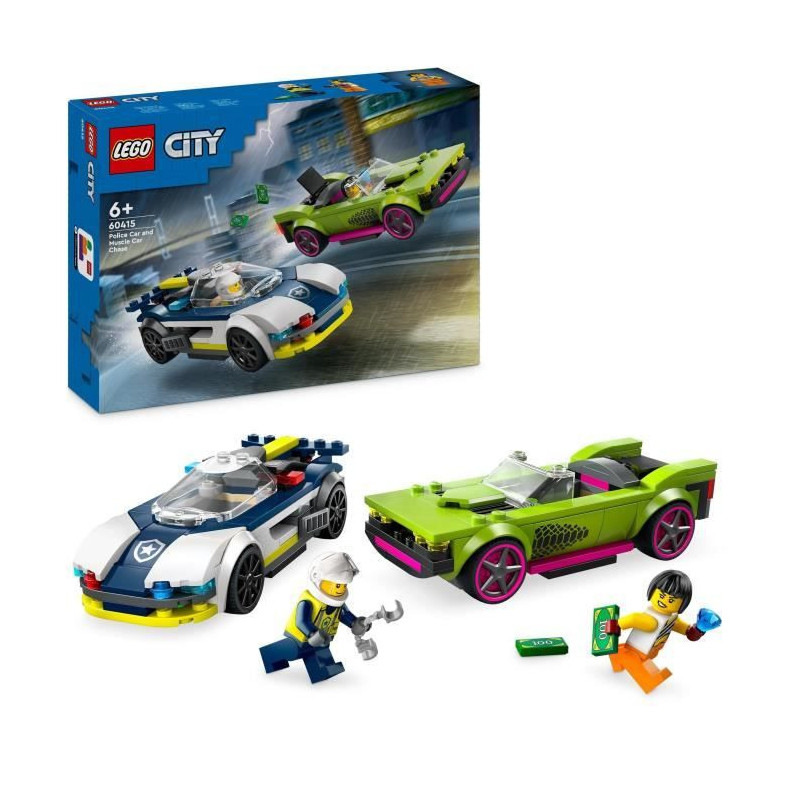 LEGO 60415 City The Chase between the Police Car and the Super Car, To