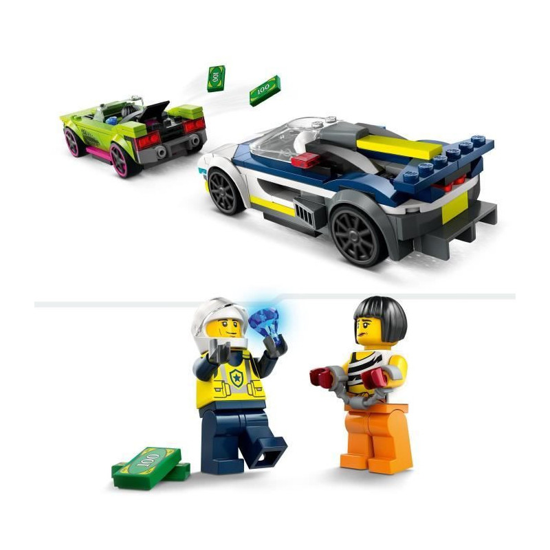 LEGO 60415 City The Chase between the Police Car and the Super Car, To