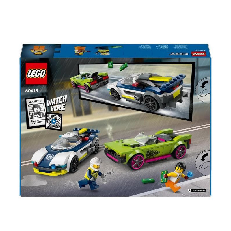 LEGO 60415 City The Chase between the Police Car and the Super Car, To