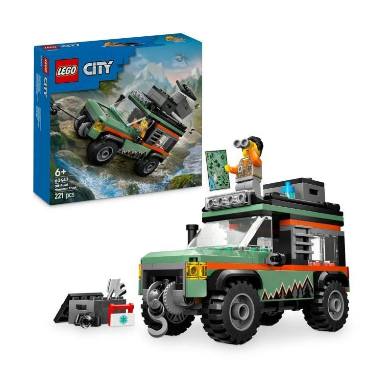 LEGO City 60447 4x4 Off-Road Truck - Building Toy for Boys Ages 6 and