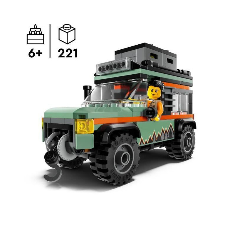 LEGO City 60447 4x4 Off-Road Truck - Building Toy for Boys Ages 6 and