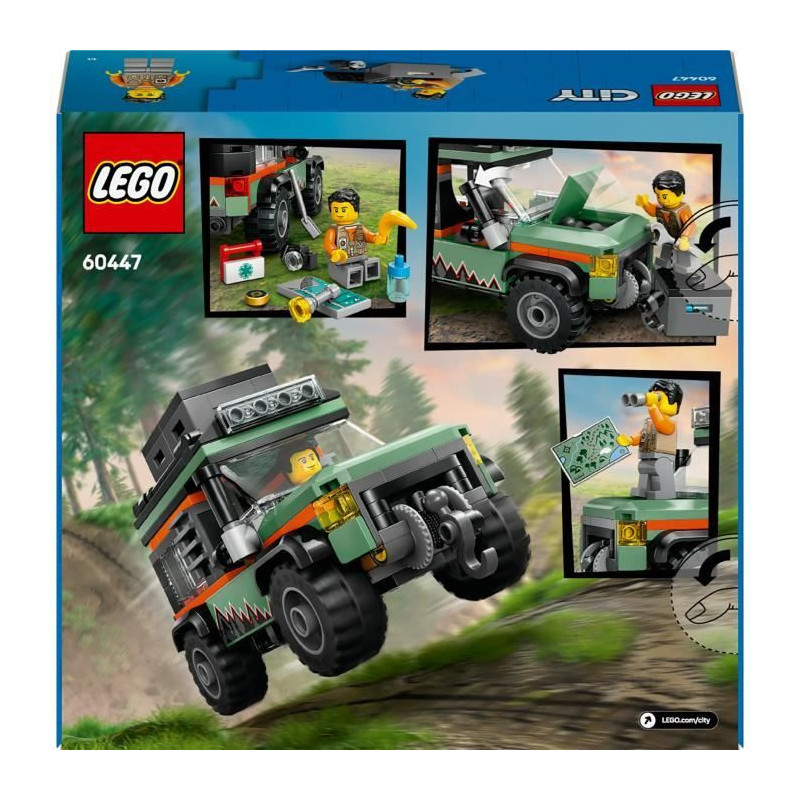 LEGO City 60447 4x4 Off-Road Truck - Building Toy for Boys Ages 6 and