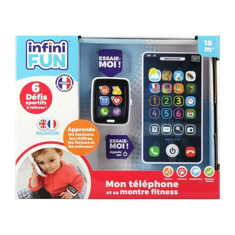 Phone and Watch - KD - My Phone and Fitness Watch - Realistic Imitatio