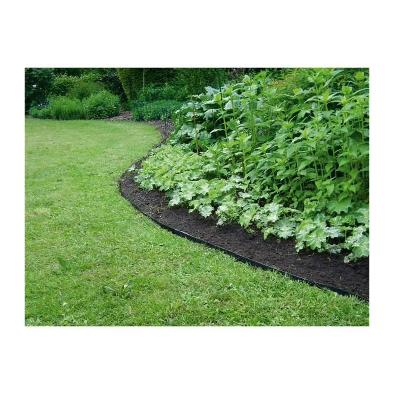 Recycled rubber garden edging - GARDEN ID Eco Border - 5 m H20 cm - In