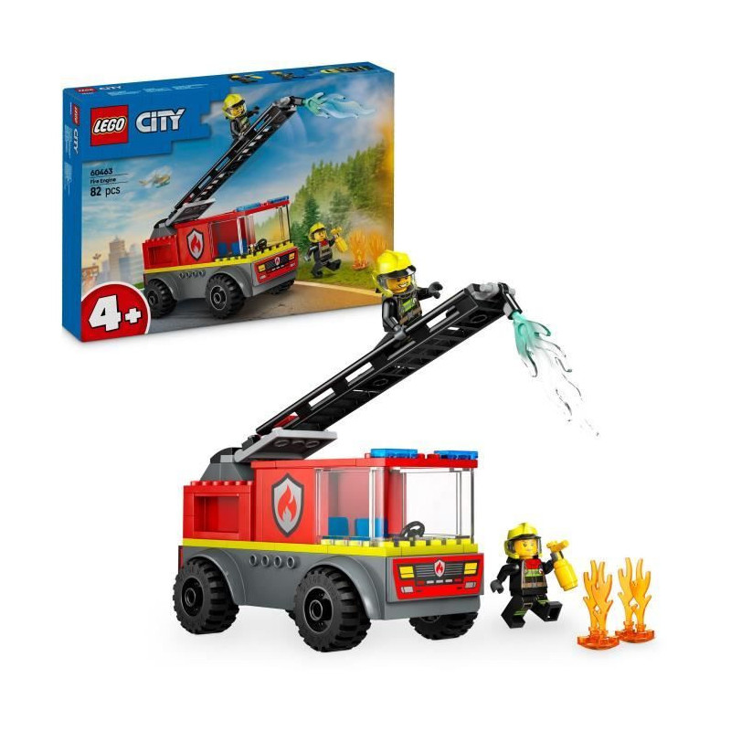 LEGO City 60463 Fire Truck with Ladder - Building Game - Kids Ages 4 a