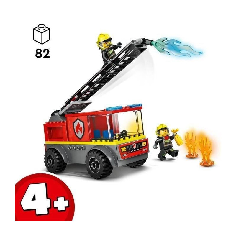 LEGO City 60463 Fire Truck with Ladder - Building Game - Kids Ages 4 a