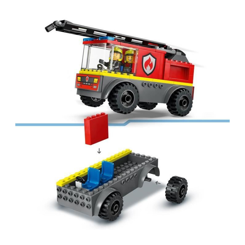 LEGO City 60463 Fire Truck with Ladder - Building Game - Kids Ages 4 a