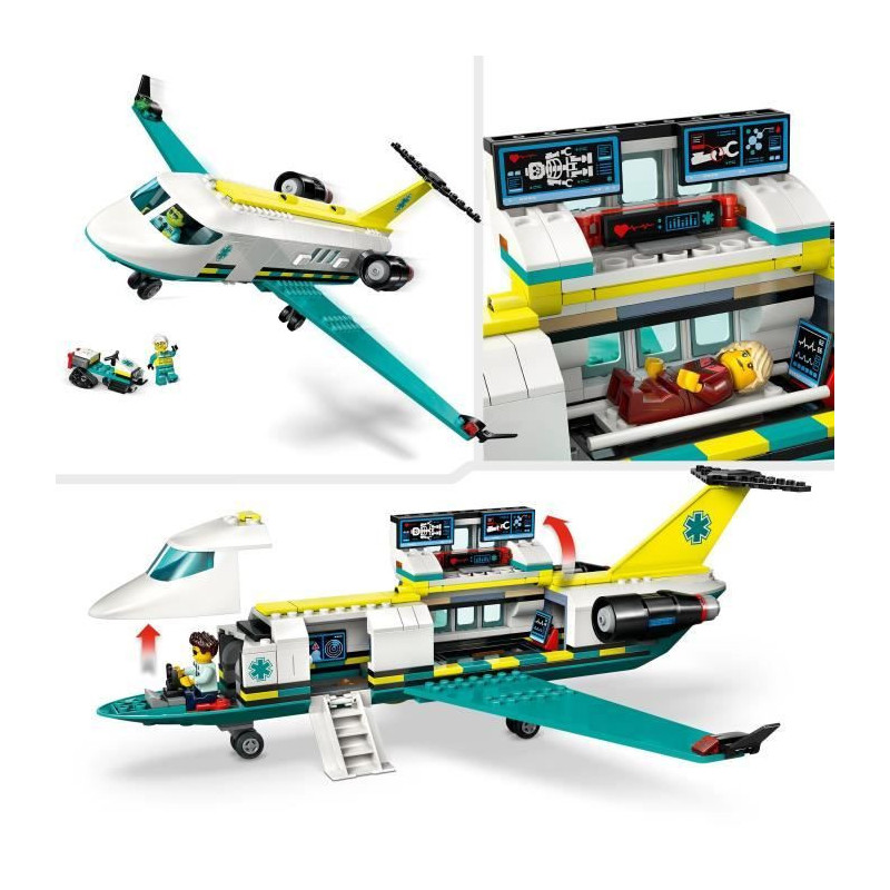 LEGO City 60465 Air Rescue Ambulance - Building Set for Boys Ages 6 an