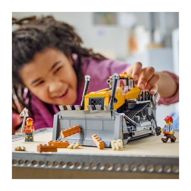 LEGO City 60466 Yellow Bulldozer - Construction Set for Boys or Girls
