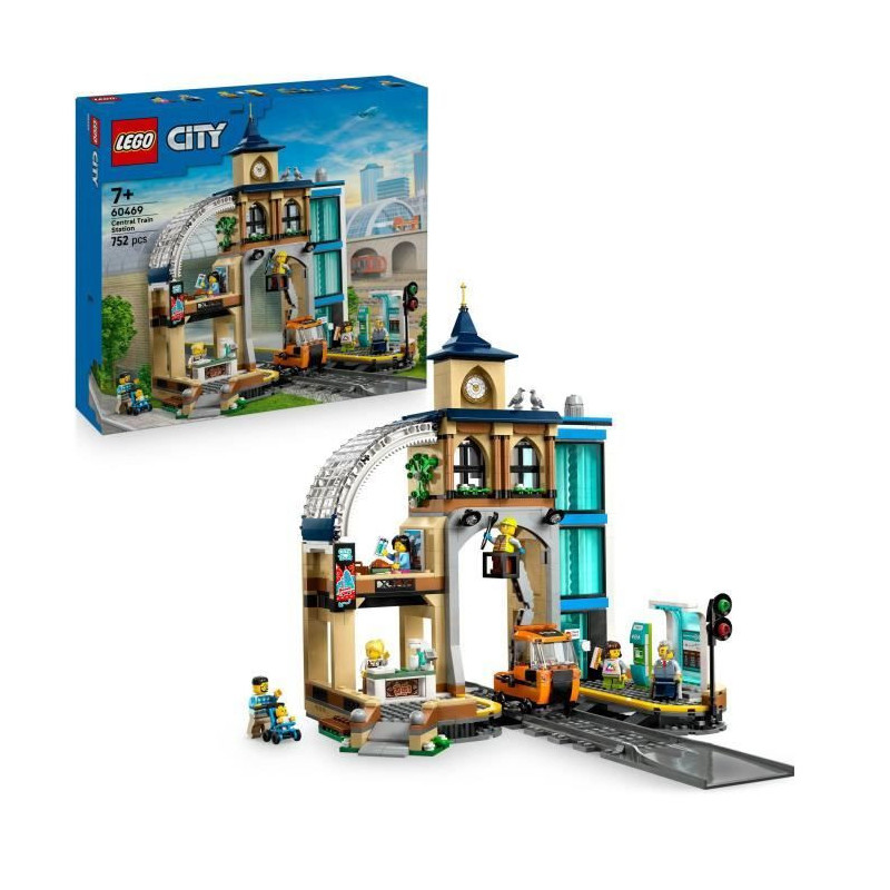 LEGO City 60469 Central Station - Building Set for Boys or Girls Ages