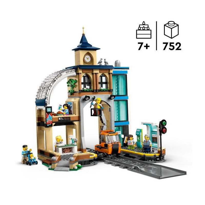 LEGO City 60469 Central Station - Building Set for Boys or Girls Ages