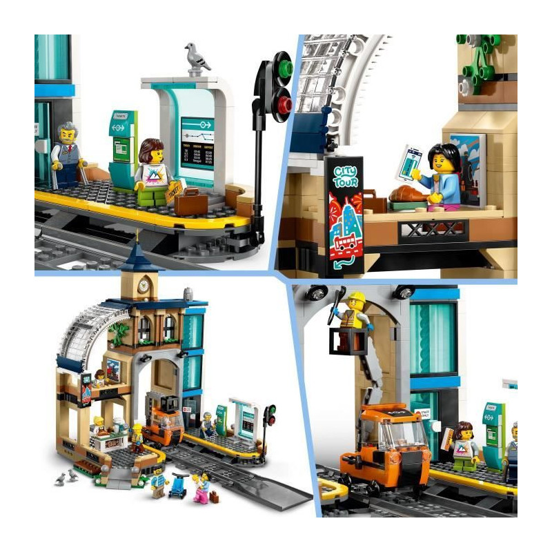 LEGO City 60469 Central Station - Building Set for Boys or Girls Ages