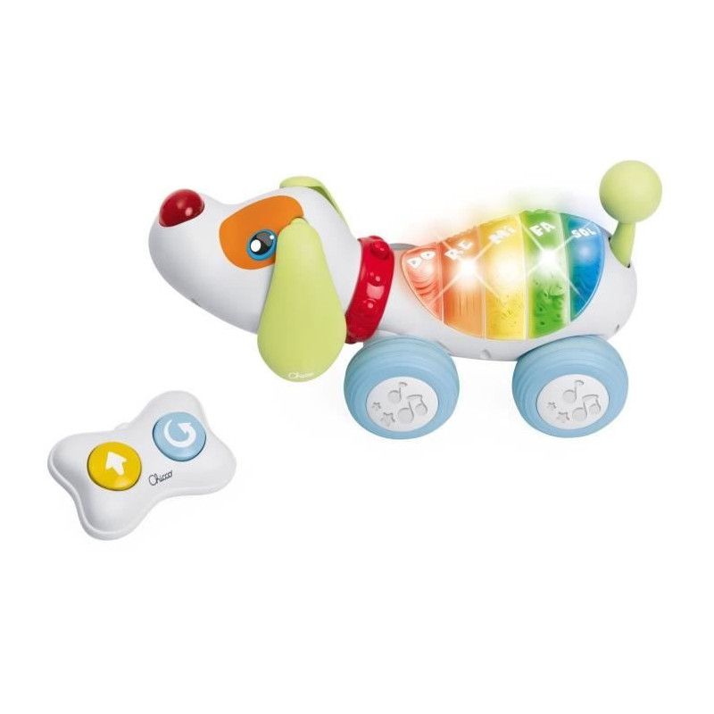 Pull-along toy - Chicco - Dog Ré Mi - White - 18 months - Indoor
